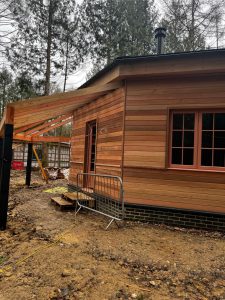 Construction of Woodland Lodges - Large Wooden Lodge Construction